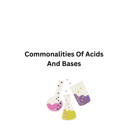 Commonalities Of Acids And Bases